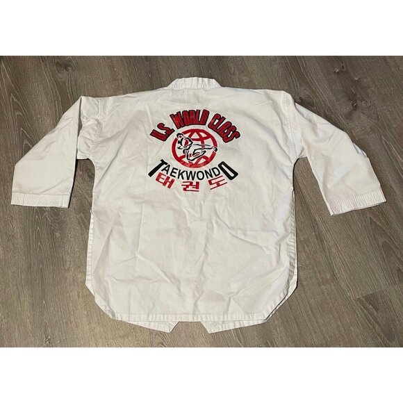 Best Sang Moo Sa Martial Arts US World Class Taekwondo uniform GI shirt adult 4 - Picture 2 of 13